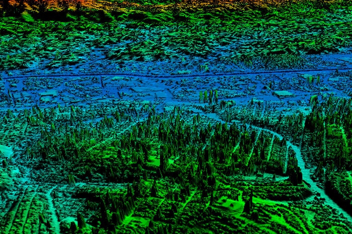 Modelo Digital de Superfície (MDS) - Base Aerofotogrametria e Projetos